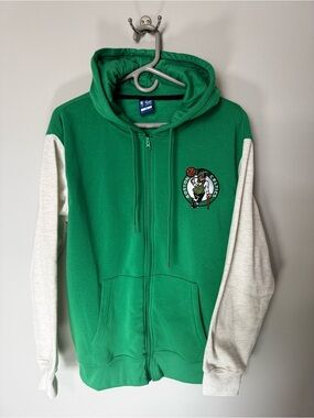 New Ultra game Green Boston Celtics Zip-Up Hoodie Sweater